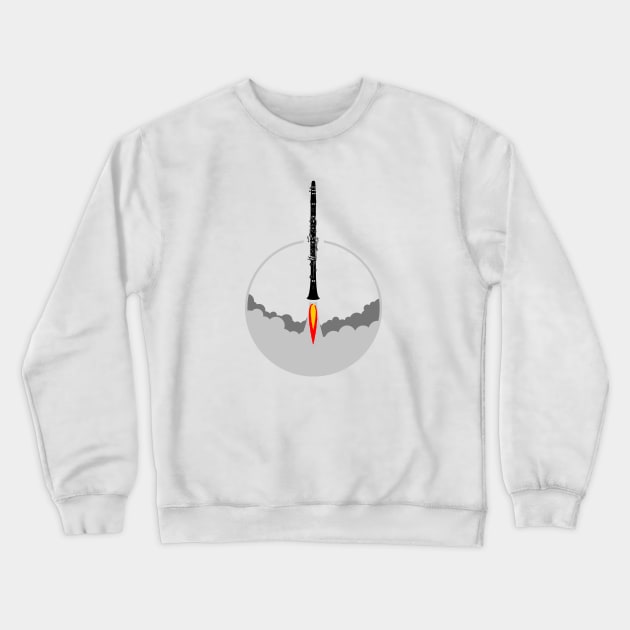 clarinet rocket Crewneck Sweatshirt by vivalarevolucio